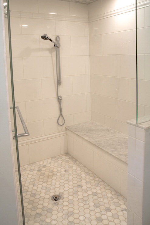 Ceramic Tile Shower Ideas Most, White Tile Shower