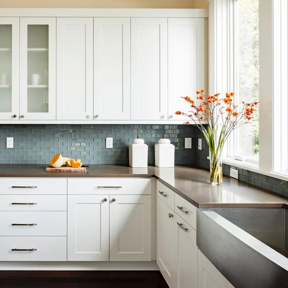 White Shaker Cabinets Discount Trendy In Queens Ny