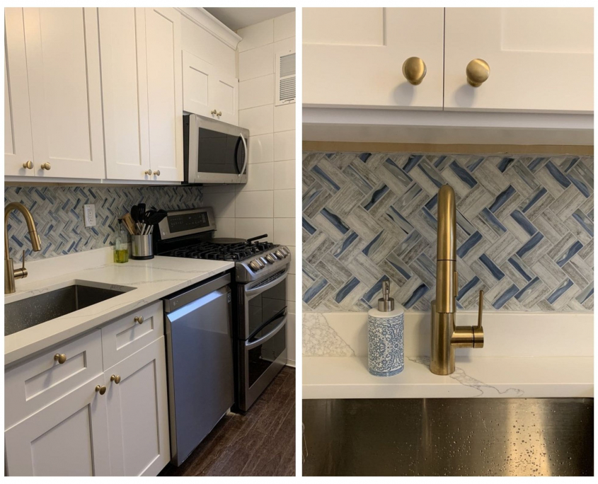 Transitional Kitchen Remodel Project in Queens, NY | Home Art Tile Kitchen and Bath