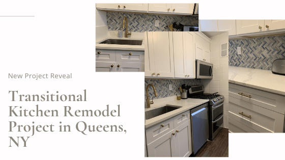 Transitional Kitchen Remodel Project in Queens, NY