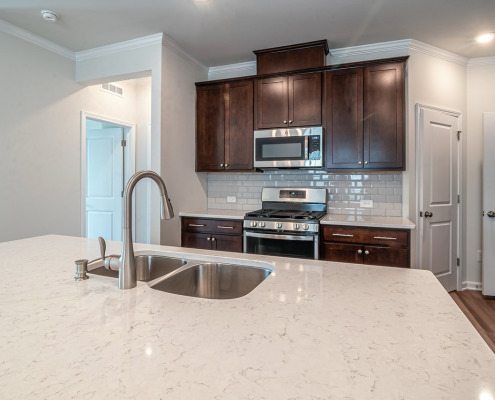 White Beveled Subway Tile Kitchen Backsplash 495x400 