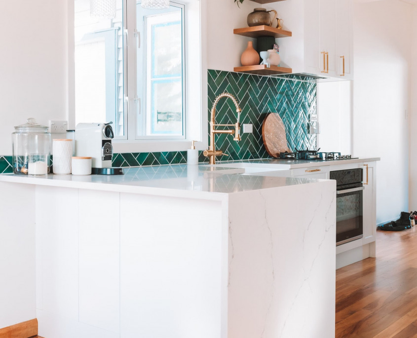 Kitchen Backsplash Ideas for White Cabinets 2022 Guide | Home Art Tile Kitchen and Bath